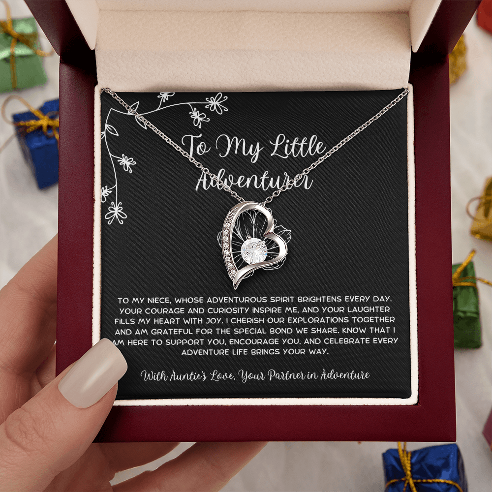 To My Little Adventurer - From Aunt to Niece Forever Love Necklace