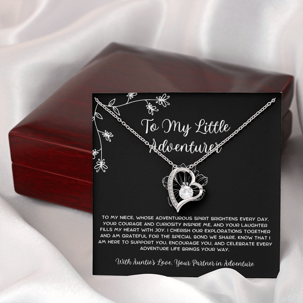 To My Little Adventurer - From Aunt to Niece Forever Love Necklace