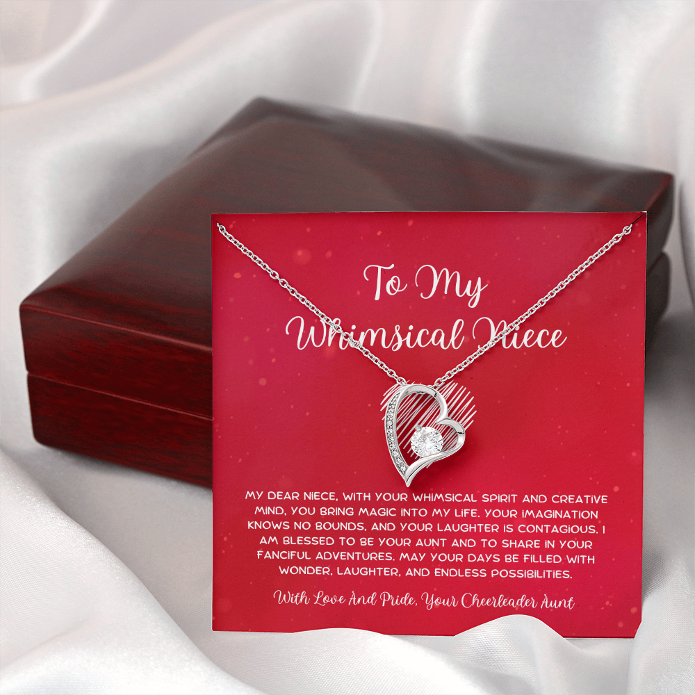 To My Whimsical Niece - From Aunt to Niece Forever Love Necklace