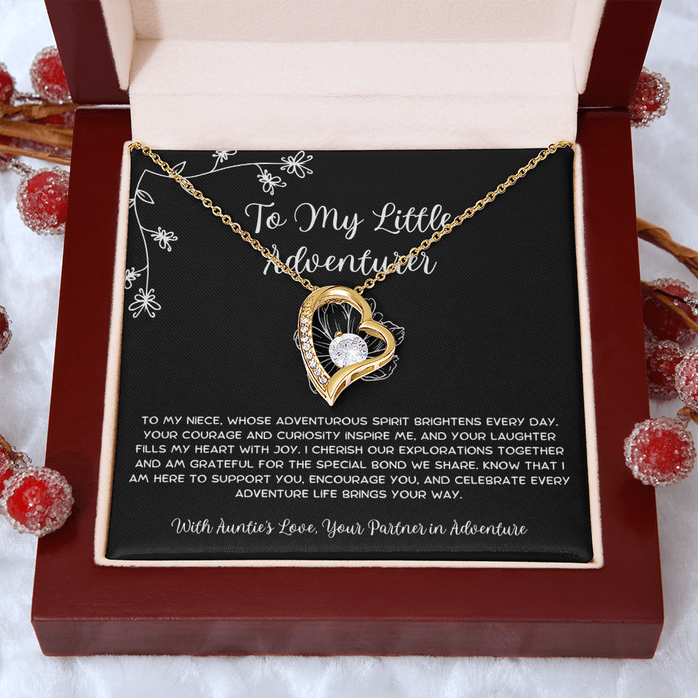 To My Little Adventurer - From Aunt to Niece Forever Love Necklace