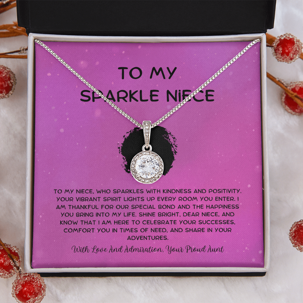 To My Sparkle Niece - From Aunt to Niece Eternal Hope Necklace