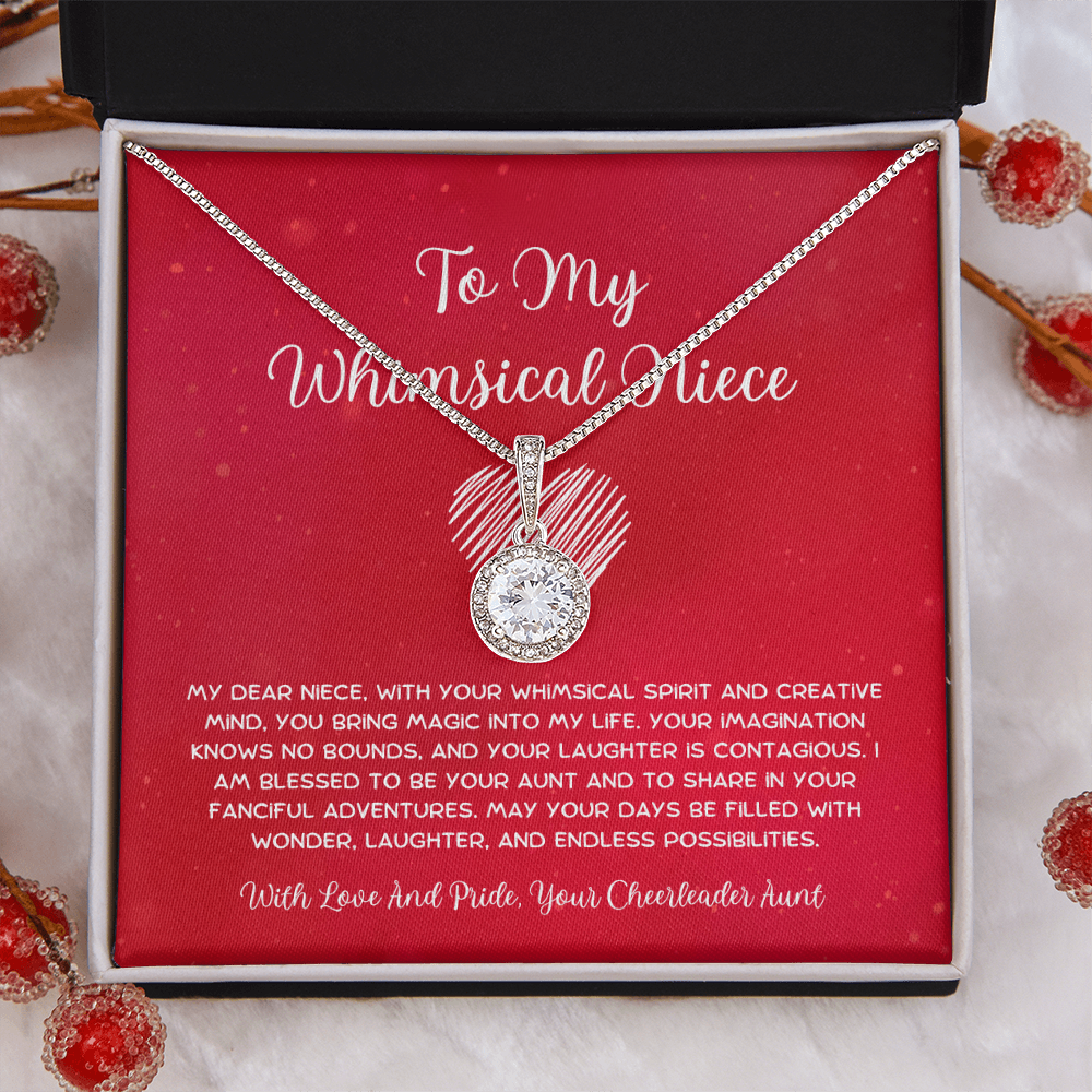 To My Whimsical Niece - From Aunt to Niece Eternal Hope Necklace