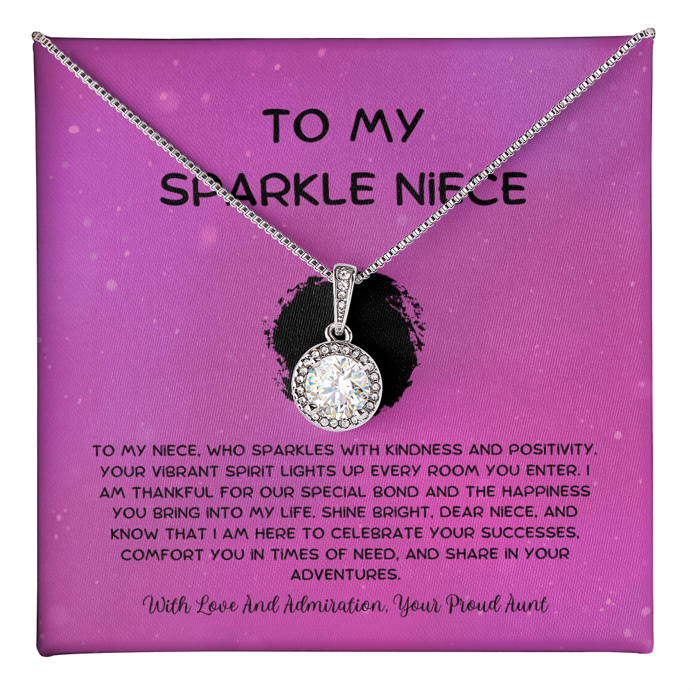 To My Sparkle Niece - From Aunt to Niece Eternal Hope Necklace