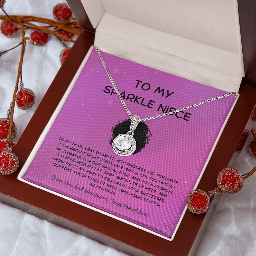 To My Sparkle Niece - From Aunt to Niece Eternal Hope Necklace