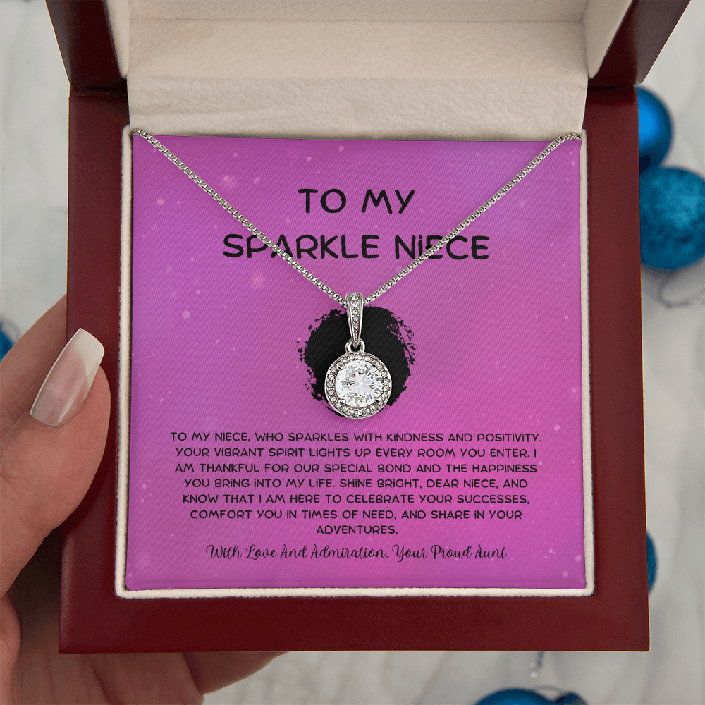 To My Sparkle Niece - From Aunt to Niece Eternal Hope Necklace