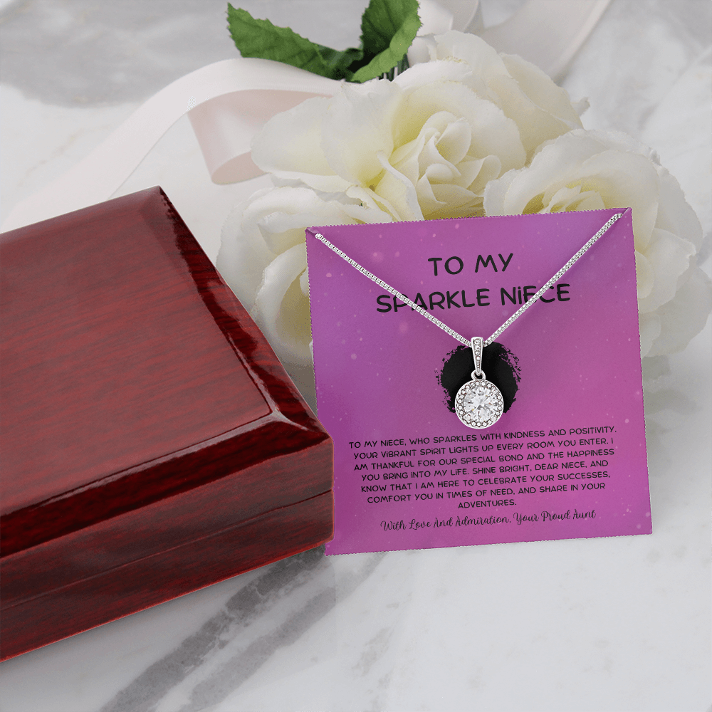 To My Sparkle Niece - From Aunt to Niece Eternal Hope Necklace