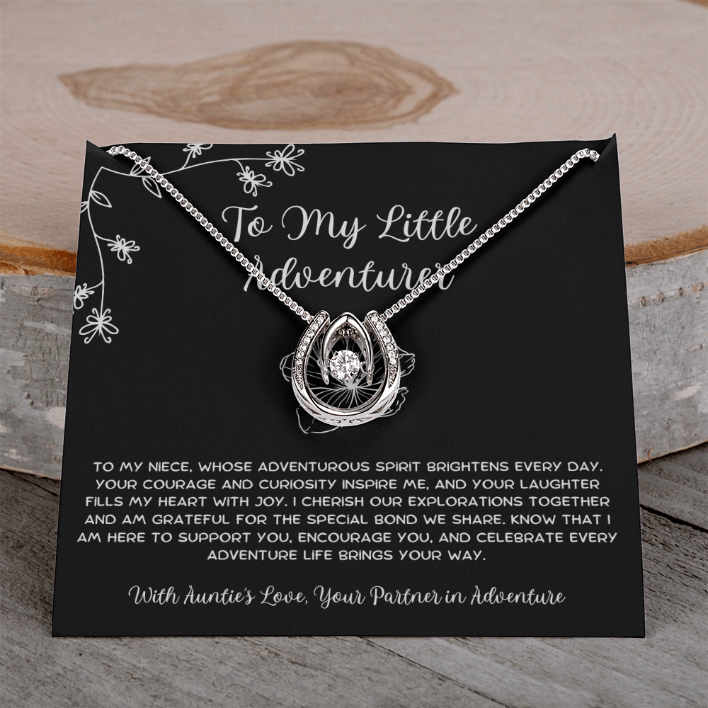 To My Little Adventurer - From Aunt to Niece Lucky In Love Necklace