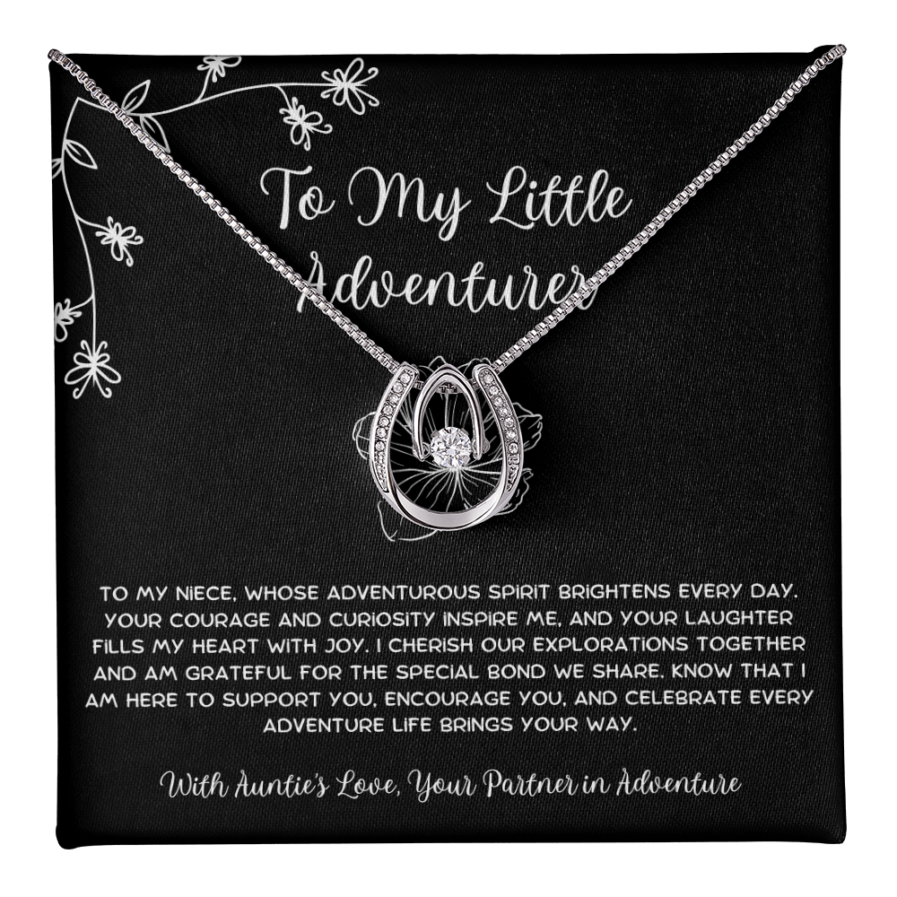 To My Little Adventurer - From Aunt to Niece Lucky In Love Necklace