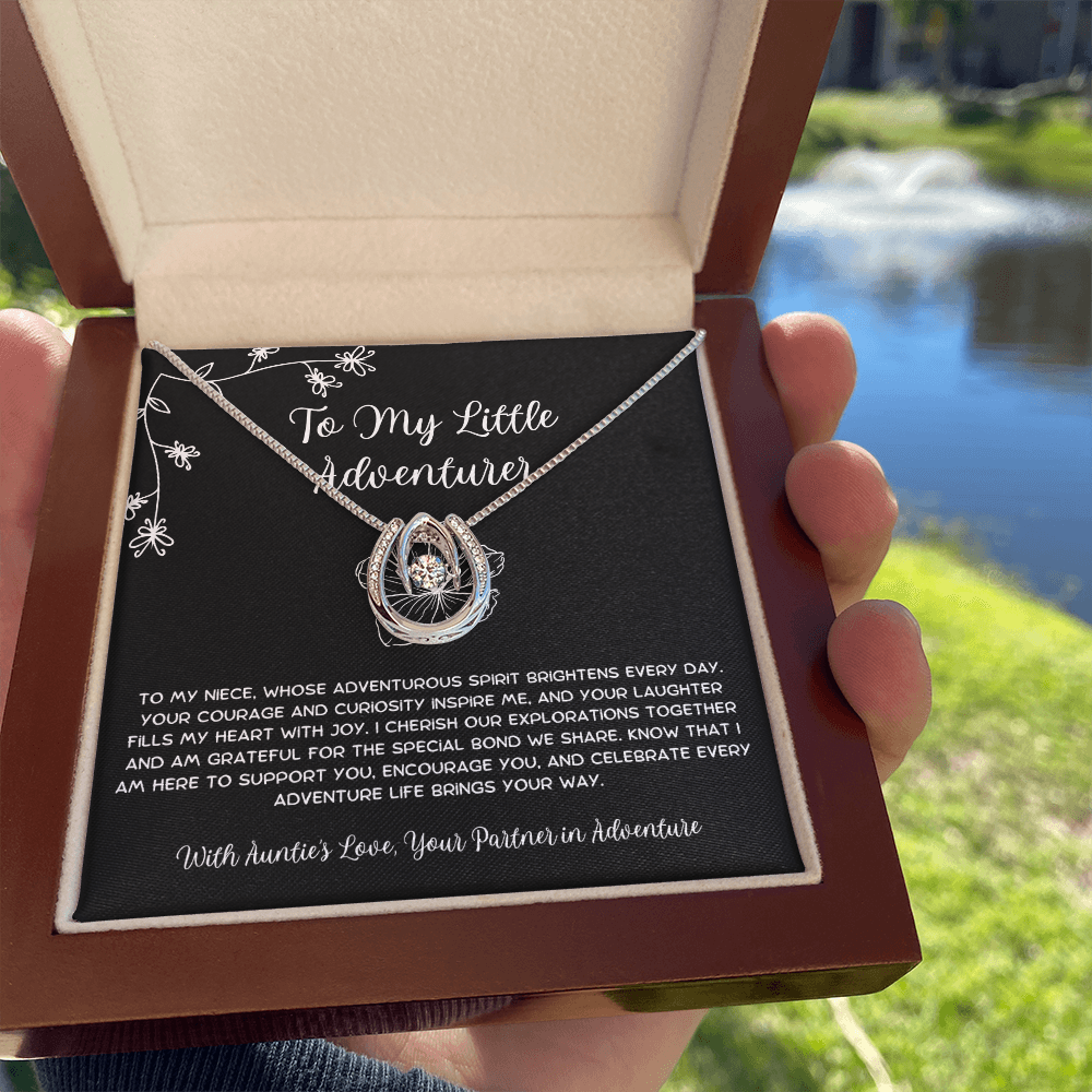 To My Little Adventurer - From Aunt to Niece Lucky In Love Necklace