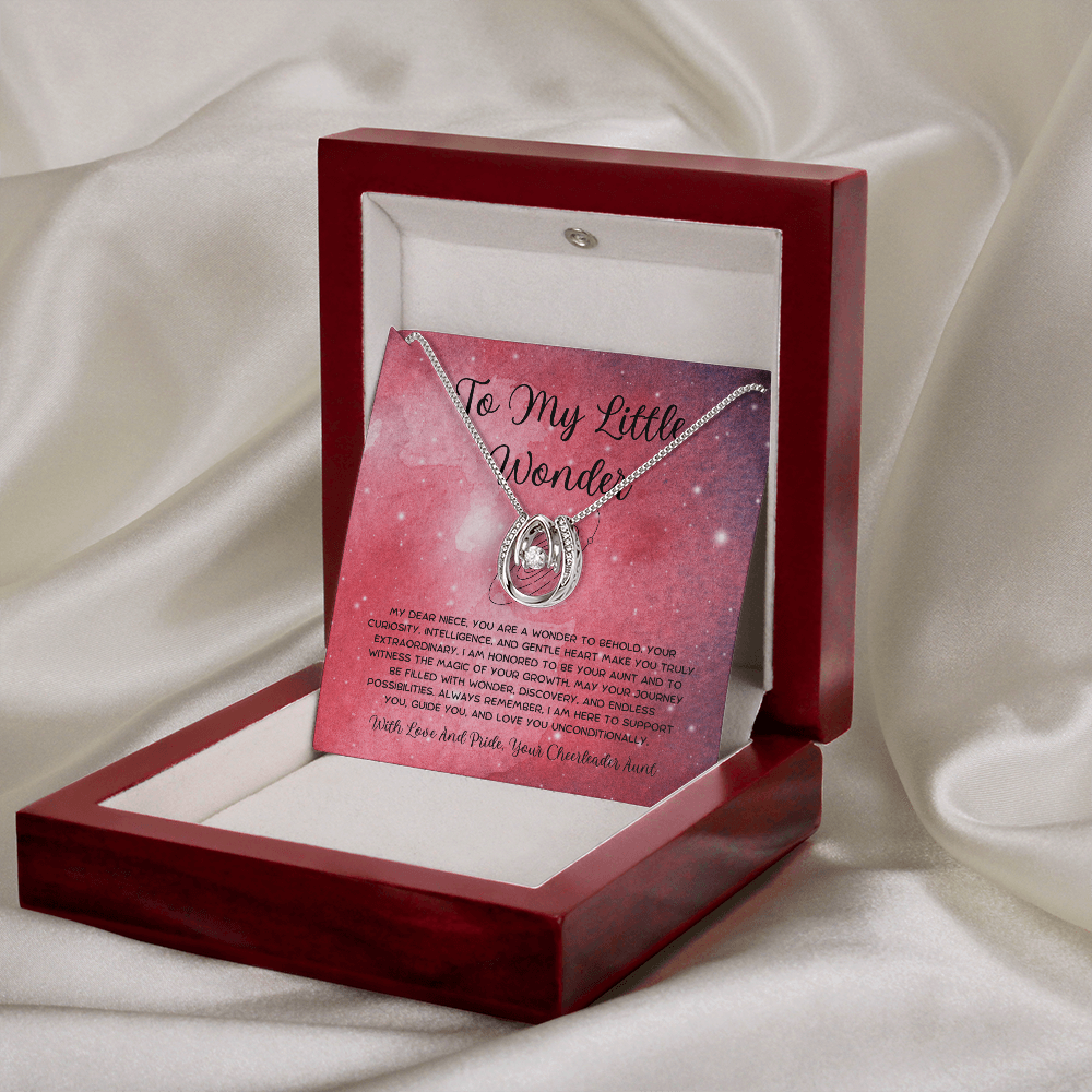 To My Little Wonder - From Aunt to Niece Lucky In Love Necklace