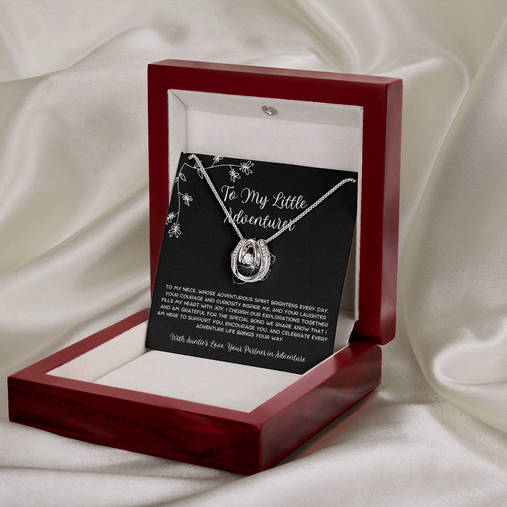 To My Little Adventurer - From Aunt to Niece Lucky In Love Necklace