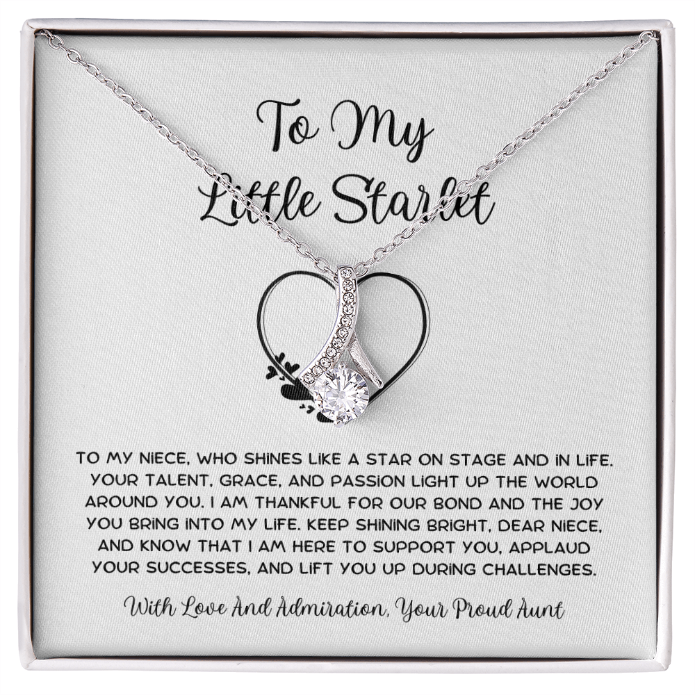 To My Little Starlet - From Aunt to Niece Alluring Beauty Necklace