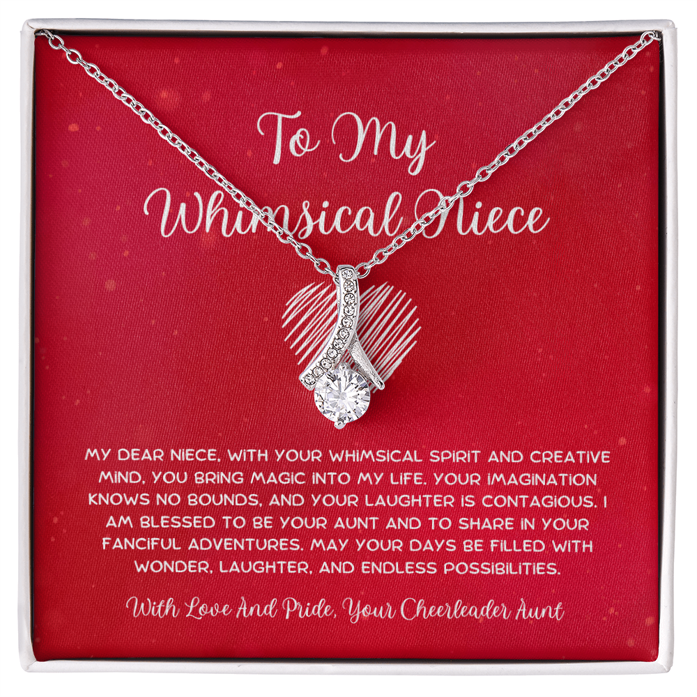 To My Whimsical Niece - From Aunt to Niece Alluring Beauty Necklace