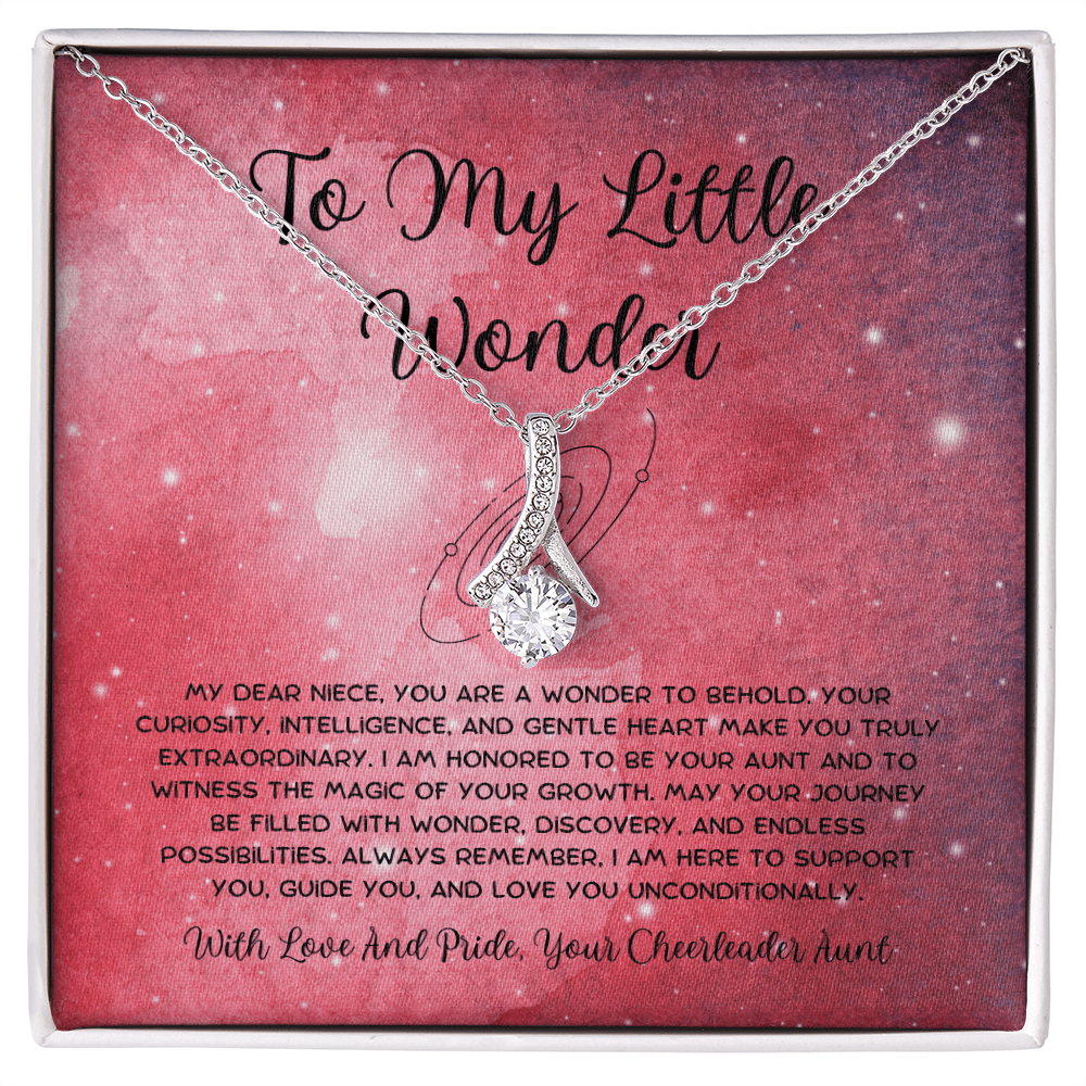 To My Little Wonder - From Aunt to Niece Alluring Beauty Necklace