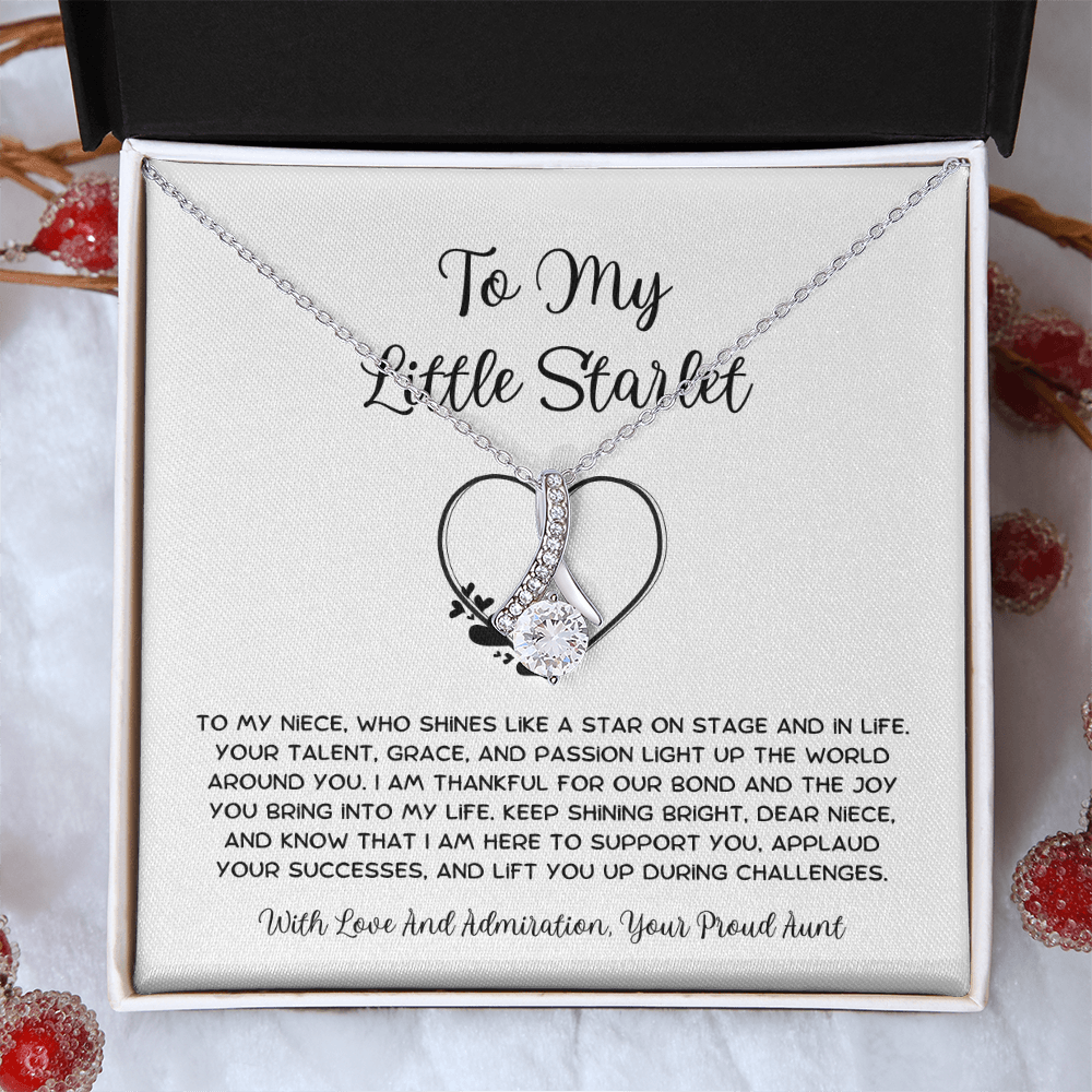To My Little Starlet - From Aunt to Niece Alluring Beauty Necklace