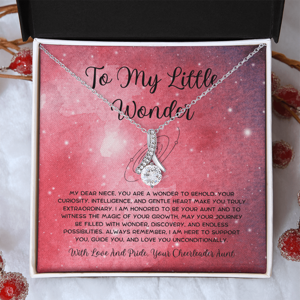 To My Little Wonder - From Aunt to Niece Alluring Beauty Necklace