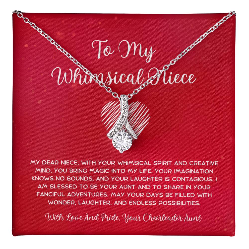 To My Whimsical Niece - From Aunt to Niece Alluring Beauty Necklace