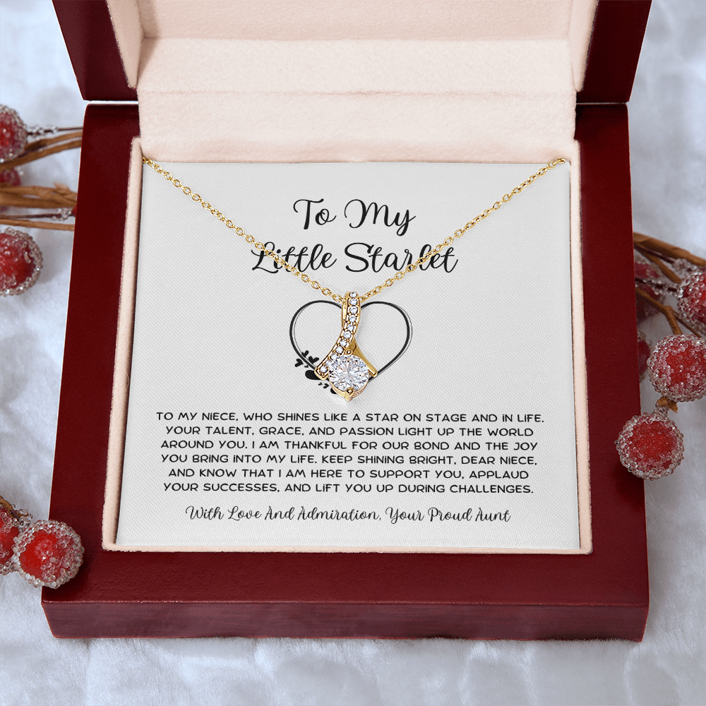 To My Little Starlet - From Aunt to Niece Alluring Beauty Necklace