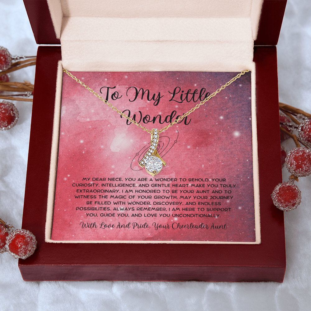 To My Little Wonder - From Aunt to Niece Alluring Beauty Necklace