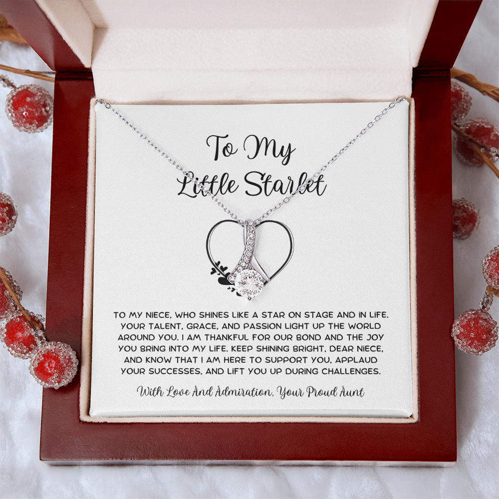 To My Little Starlet - From Aunt to Niece Alluring Beauty Necklace
