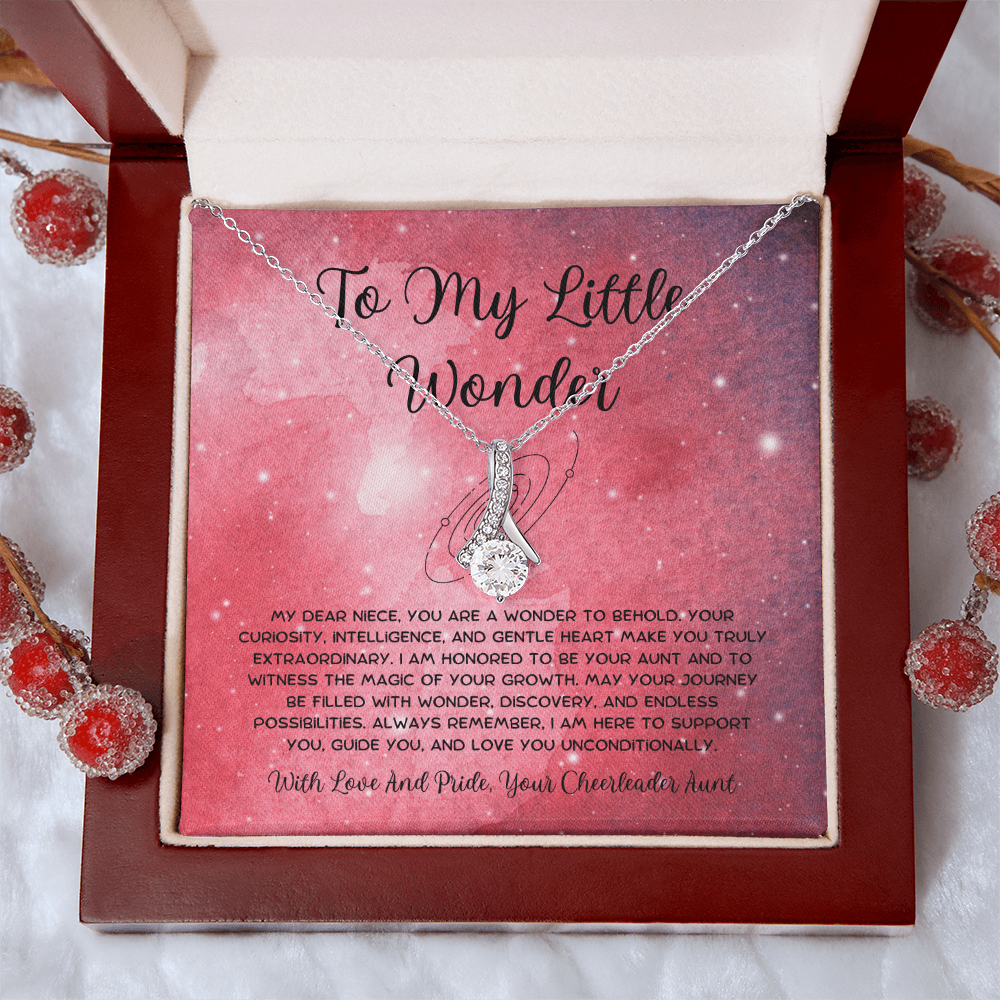 To My Little Wonder - From Aunt to Niece Alluring Beauty Necklace