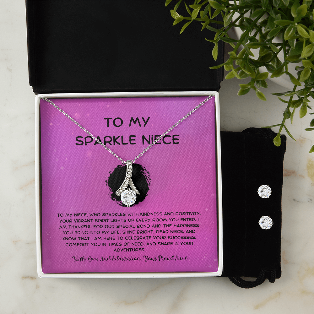 To My Sparkle Niece - From Aunt to Niece Alluring Beauty With Earrings