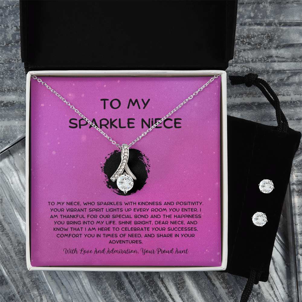 To My Sparkle Niece - From Aunt to Niece Alluring Beauty With Earrings