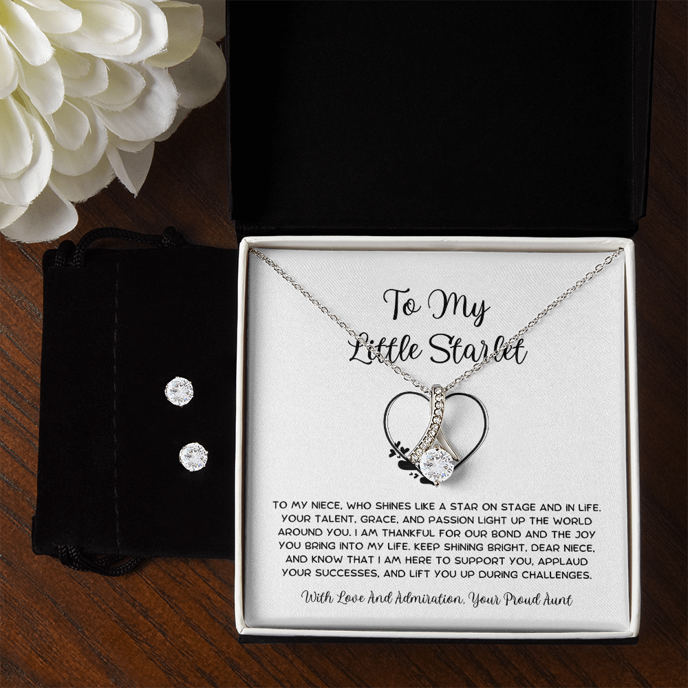To My Little Starlet - From Aunt to Niece Alluring Beauty With Earrings