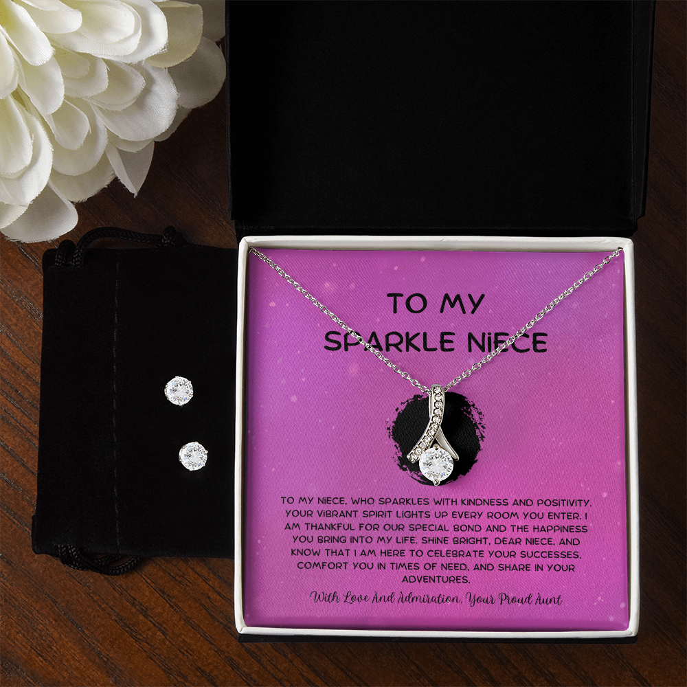 To My Sparkle Niece - From Aunt to Niece Alluring Beauty With Earrings