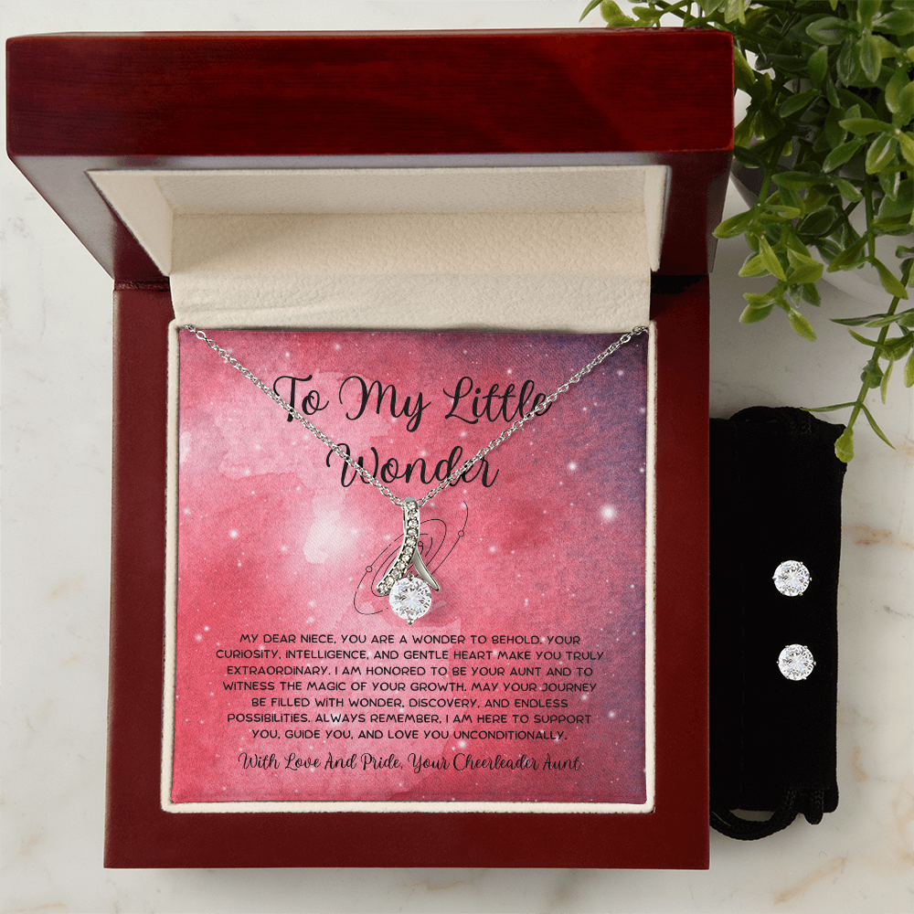 To My Little Wonder - From Aunt to Niece Alluring Beauty With Earrings