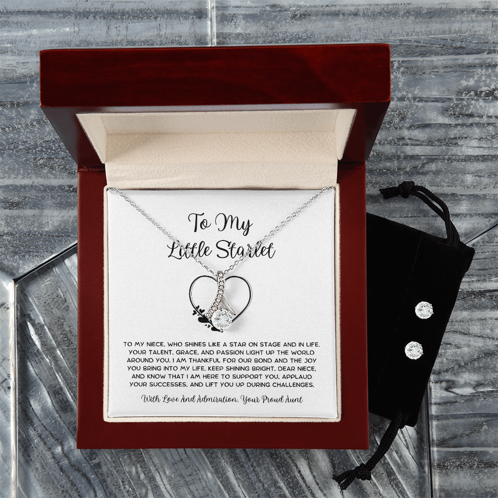 To My Little Starlet - From Aunt to Niece Alluring Beauty With Earrings