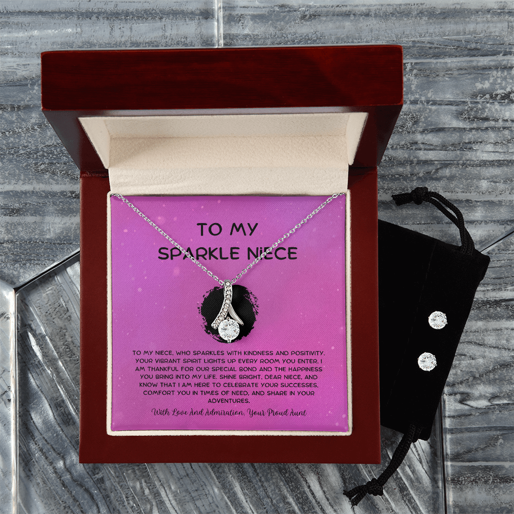 To My Sparkle Niece - From Aunt to Niece Alluring Beauty With Earrings