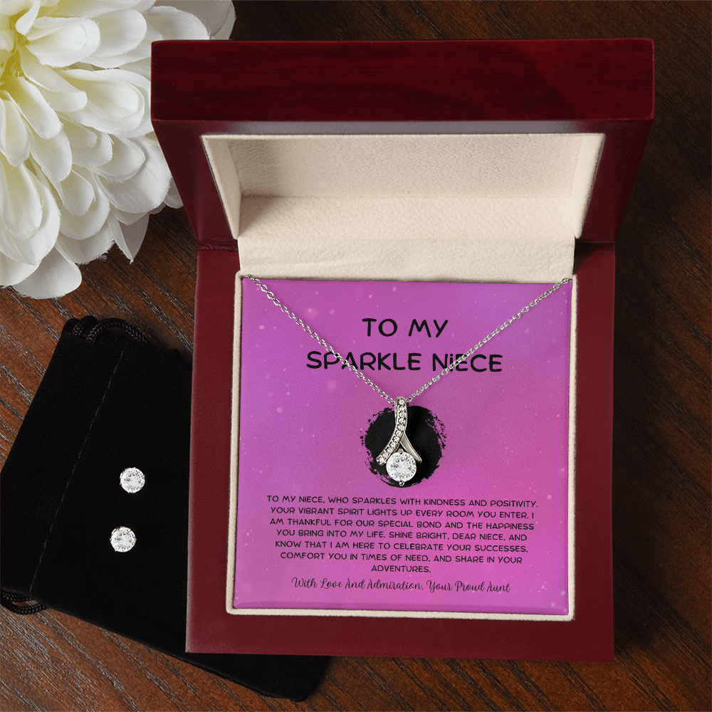 To My Sparkle Niece - From Aunt to Niece Alluring Beauty With Earrings