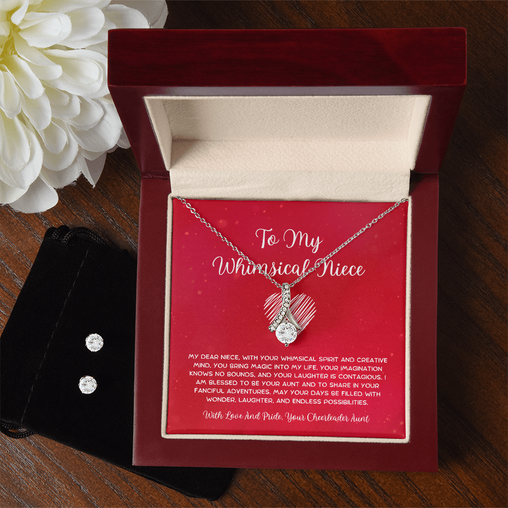 To My Whimsical Niece - From Aunt to Niece Alluring Beauty With Earrings