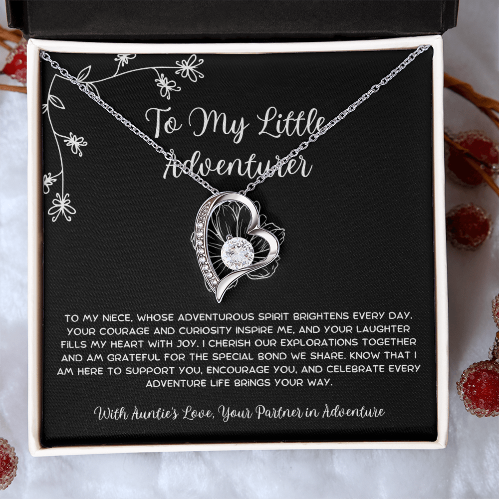 To My Little Adventurer - From Aunt to Niece Forever Love Necklace
