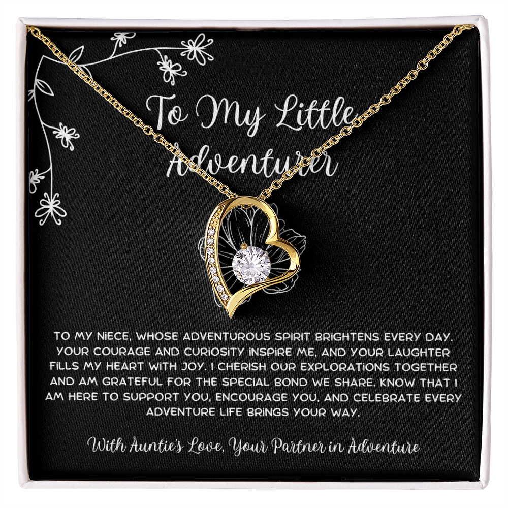 To My Little Adventurer - From Aunt to Niece Forever Love Necklace